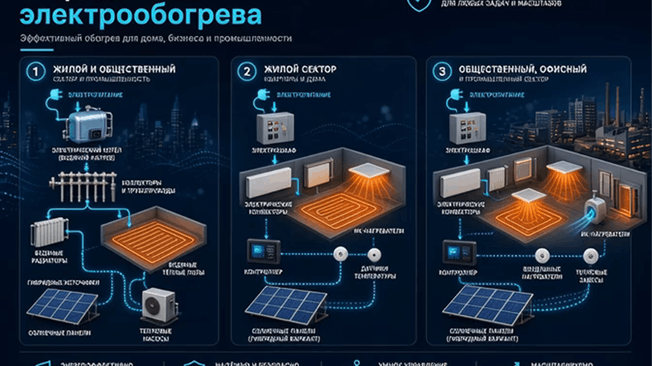 Схема электрообогрева