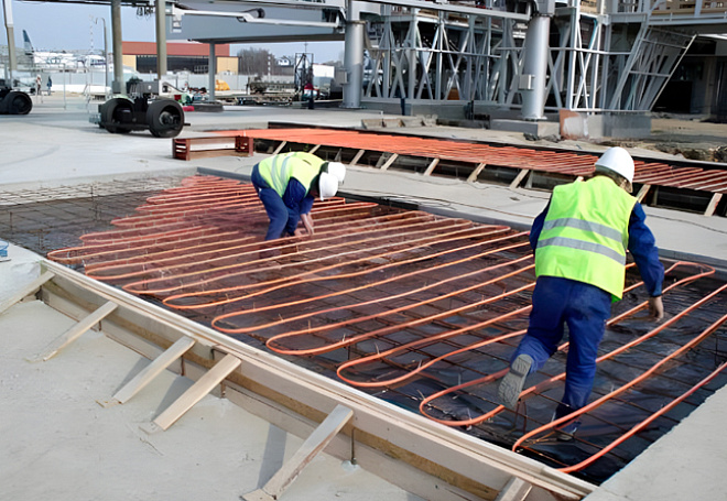 Системы антиобледенения открытых площадей Системы антиобледенения открытых площадей